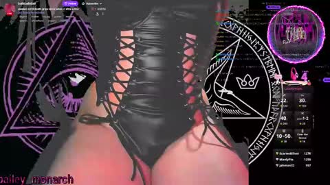 Snapshot of baileymonarch chatting on September 26, 3:25 am Bailey online show from September 26, 3:25 am