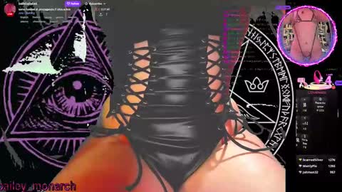 Snapshot of baileymonarch chatting on October 1, 12:44 am Bailey online show from October 1, 12:44 am