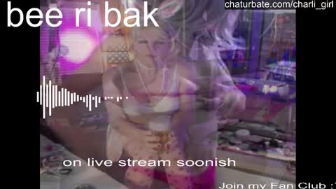 Snapshot of charli_girl chatting on December 8, 8:27 pm Charli online show from December 8, 8:27 pm