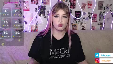 Snapshot of krisi_myrr chatting on December 22, 9:31 pm Kristina3 online show from December 22, 9:31 pm