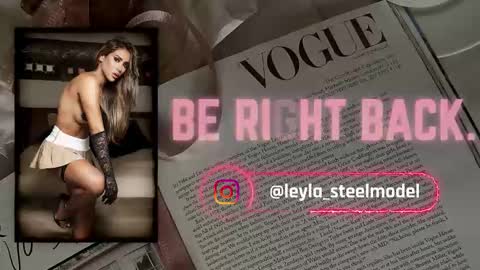 Snapshot of leyla_steel chatting on October 2, 10:20 pm INSTA leylasteel model online show from October 2, 10:20 pm