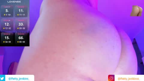 Snapshot of patty_jenkinss chatting on January 10, 3:29 am Hi Pvt open Moans from lovense tell me Fav 113366 Especial level 33 online show from January 10, 3:29 am