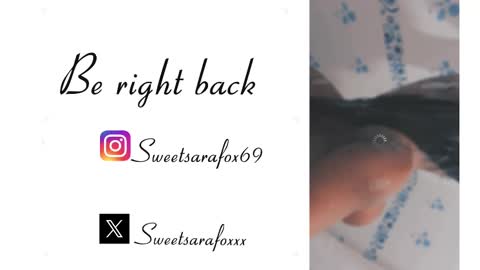 Snapshot of sweetsarafoxxx chatting on October 3, 9:04 pm Sara Sofia Libra online show from October 3, 9:04 pm