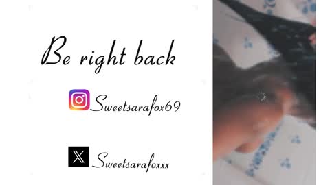 Snapshot of sweetsarafoxxx chatting on October 6, 9:37 pm Sara Sofia Libra online show from October 6, 9:37 pm
