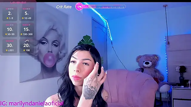 Snapshot of Marily_Daniela_ chatting on February 16, 2:00 am Marily Daniela online show from February 16, 2:00 am