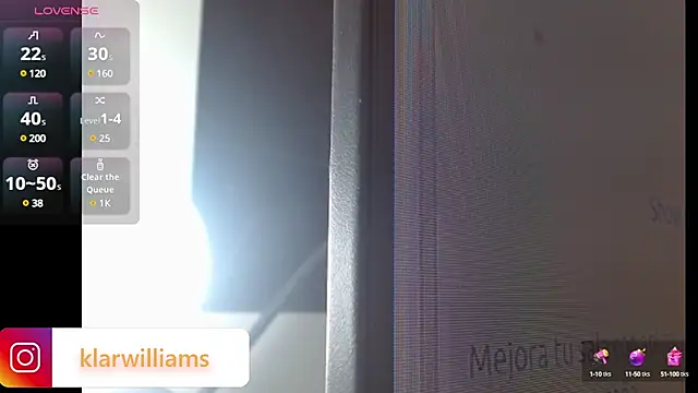Snapshot of klarwillians chatting on March 18, 3:07 am klarwillians online show from March 18, 3:07 am