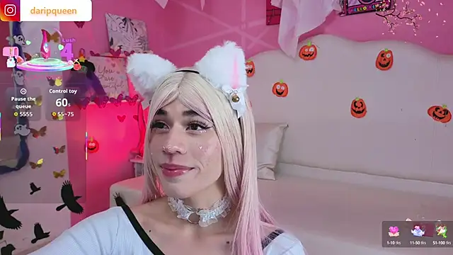 Snapshot of DaripQueen chatting on October 8, 3:35 pm DaripQueen online show from October 8, 3:35 pm