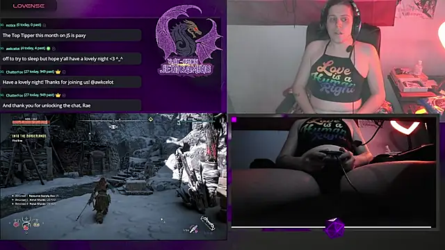 Snapshot of Rae-Suon chatting on March 13, 5:22 am Rae-Suon online show from March 13, 5:22 am